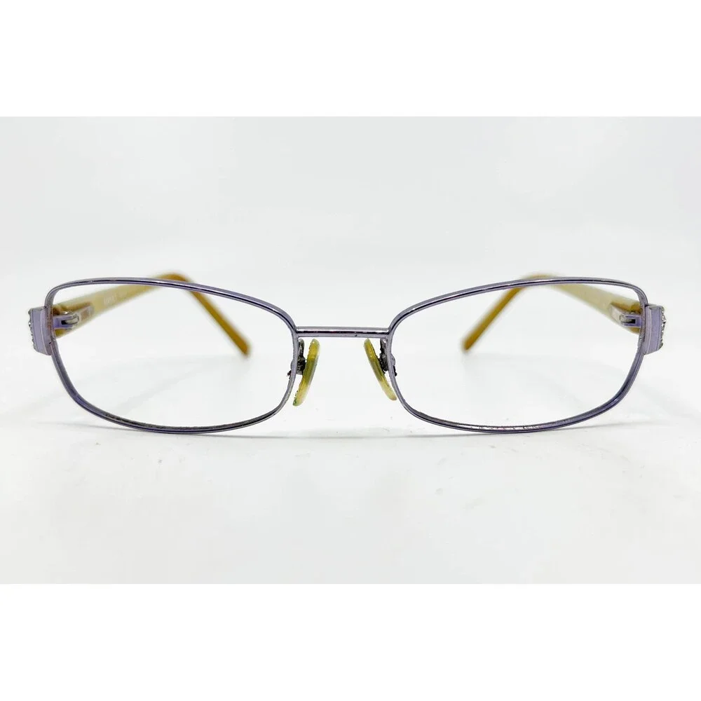 Versace Eyeglasses Women Purple Medusa Rhinestone 1077-B 52-17-130